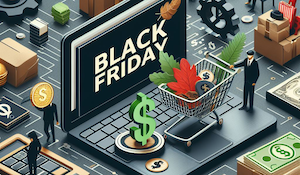 ilustración sobre black friday y precios